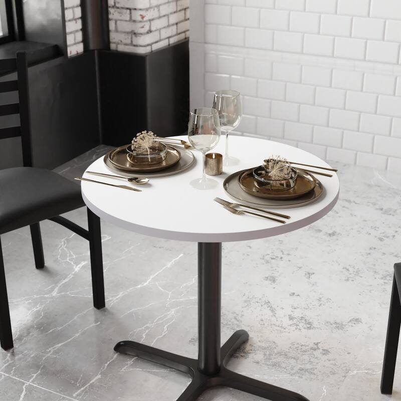 30'' Round Table Top with Reversible Laminate Top