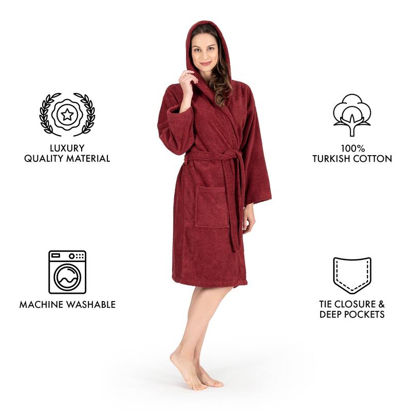 Luxury Hooded Terry Cotton Unisex Bathrobe Collection
