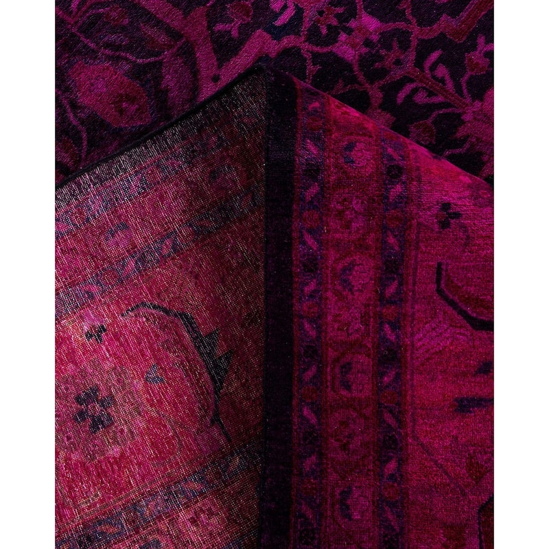 Fine Vibrance One-of-a-Kind Hand-Knotted Area Rug - Pink, 9' 2" x 12' 5" - 9' 2" x 12' 5"