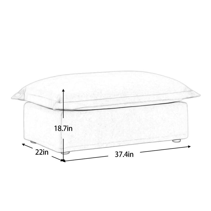 Ottoman, Spacious Seating & Convenient Armrests