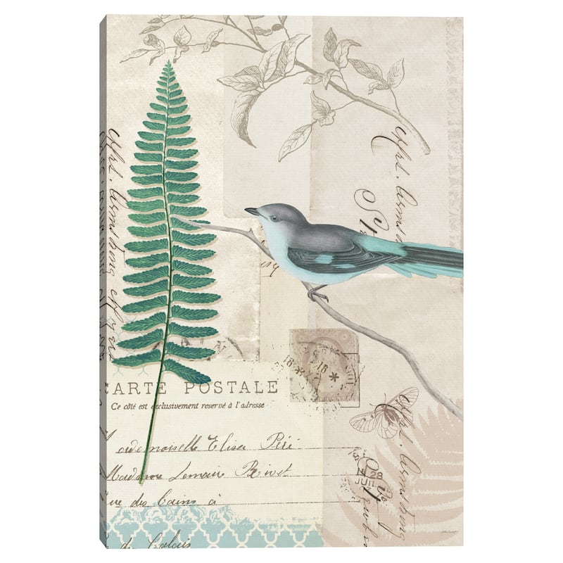 En Bleu II Crop by Katie Pertiet Canvas Art Print