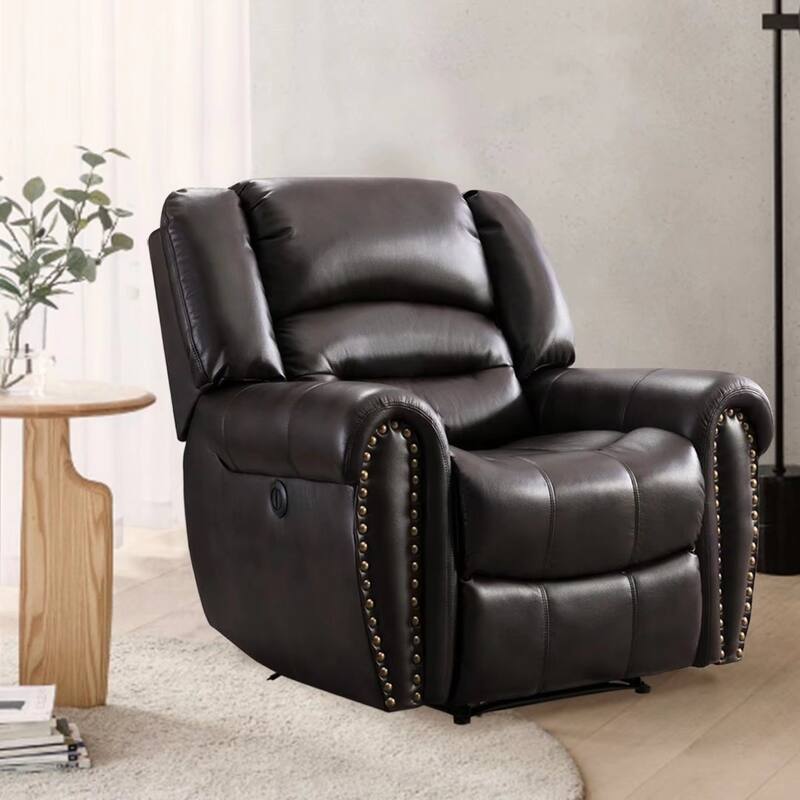 Large Power Lift Recliner Chair with Massage and Heat, Overstuffed Wide Recliners with 2 Cup Holders and USB Port