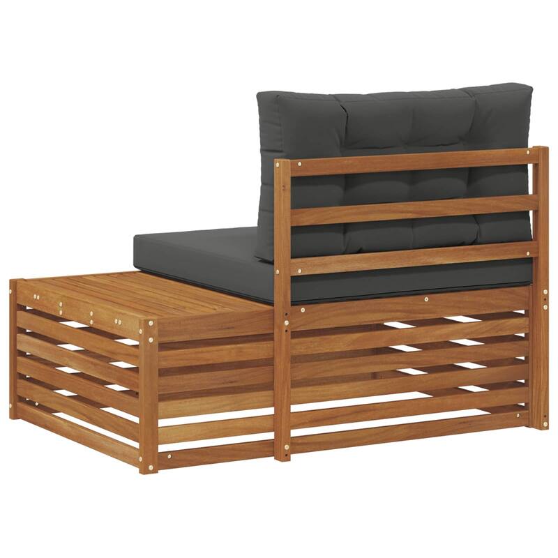 vidaXL Outdoor Sofa Solid Acacia Wood Natural