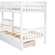 preview thumbnail 15 of 15, Twin L-Shaped Bunk bed with Drawers-Gray