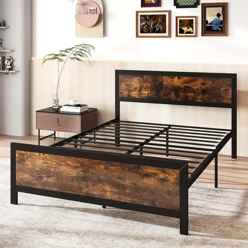 Twin/Full/Queen Size Platform Bed Frame Heavy Duty Bed Frame