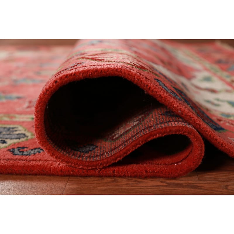 Animals Tribal Kazak Oriental Area Rug Hand-Knotted Wool Carpet - 5'0" x 7'8"