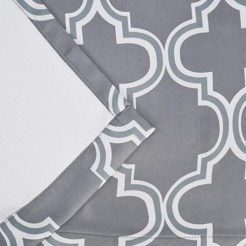 Superior Bohemian Trellis Room Darkening Grommet Curtain Panel - (Set of 2)