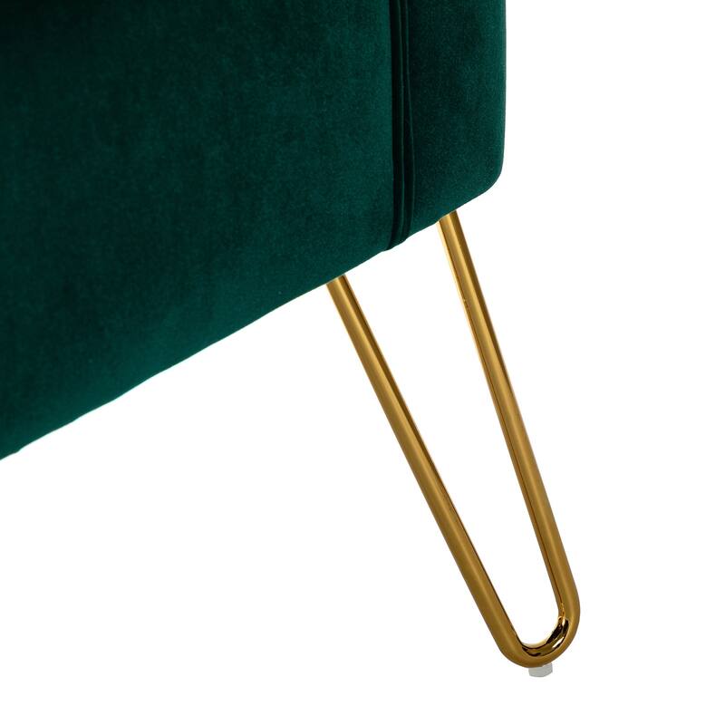 Barto Upholstered Side Chair with Tufted Back Set of 2 by HULALA HOME