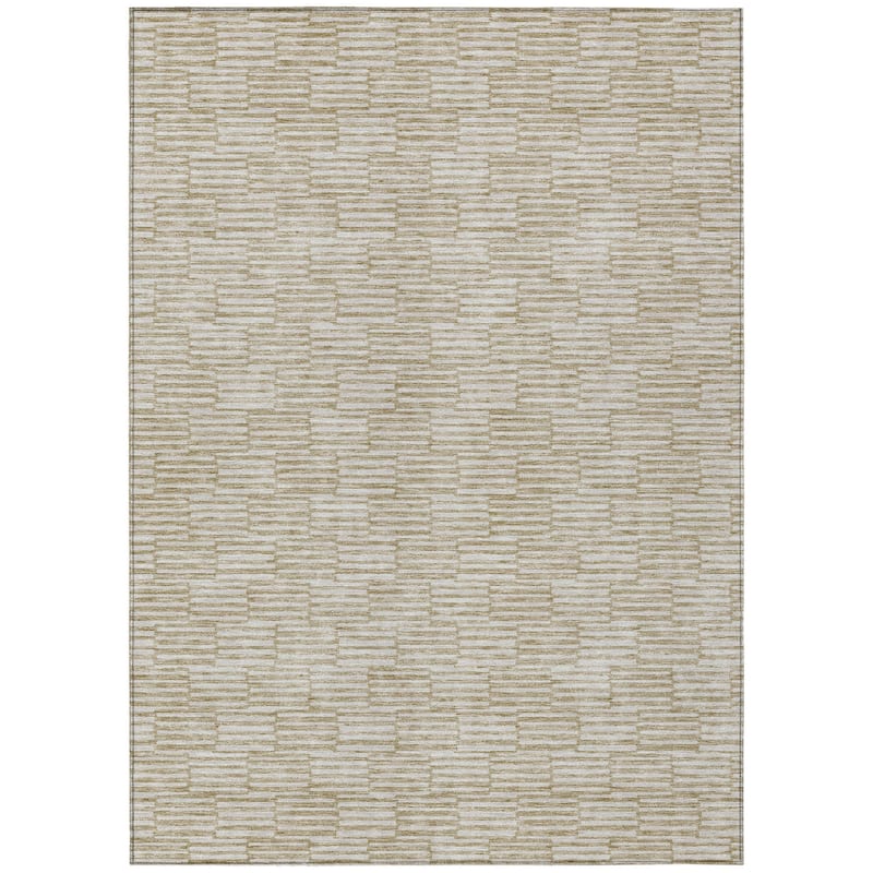 HomeRoots Geometric Transitional Rectangle Outdoor Rug