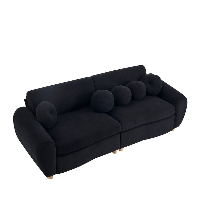 84"Modern Chenille Sofa Couch for Living Room