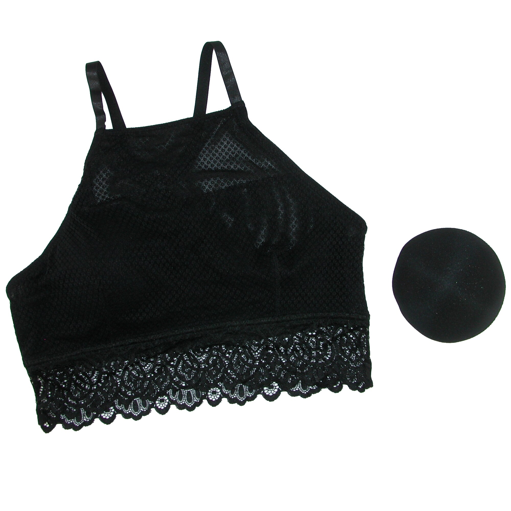 plus size high neck bralette