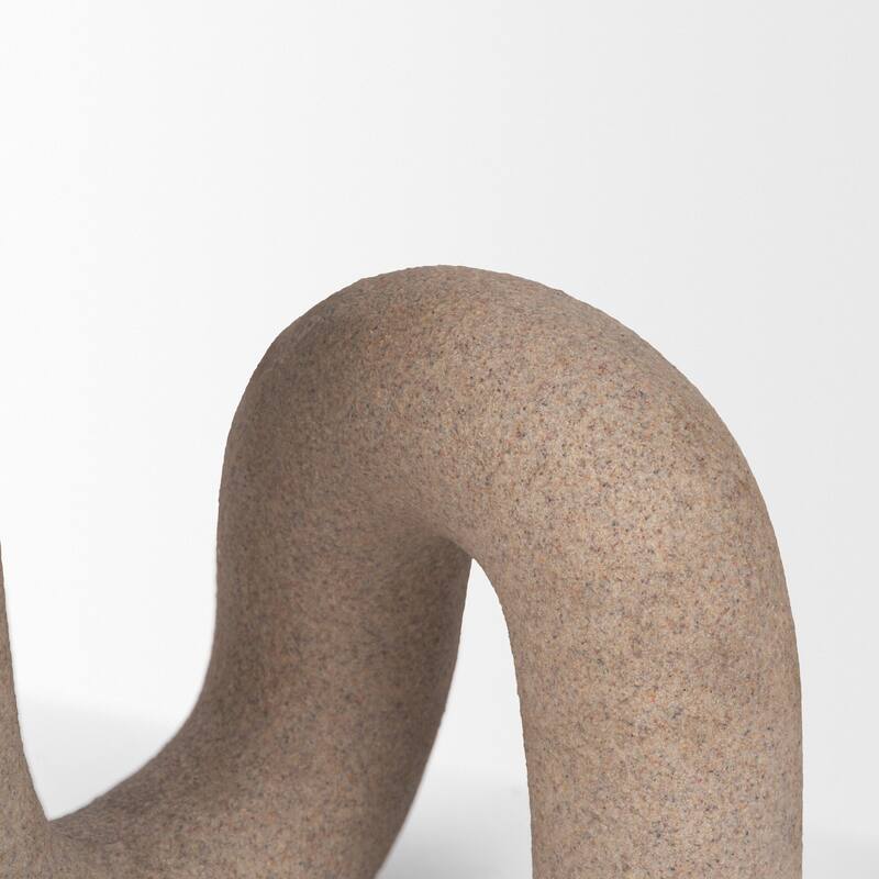 Kailyn Resin Textured Concrete Gray / Sandstone Decorative Object