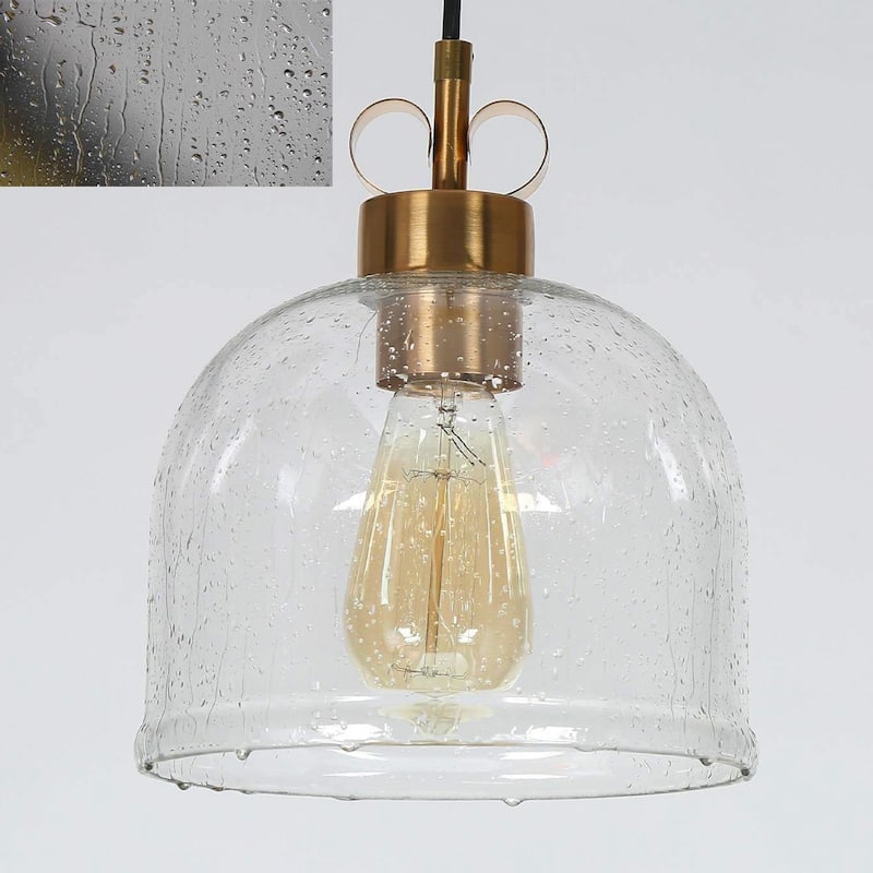 Cavitt Mid-century Modern Art Decor Pendant Light Farmhouse Chic Glass Kitchen Island Lighting - 8.3 inches