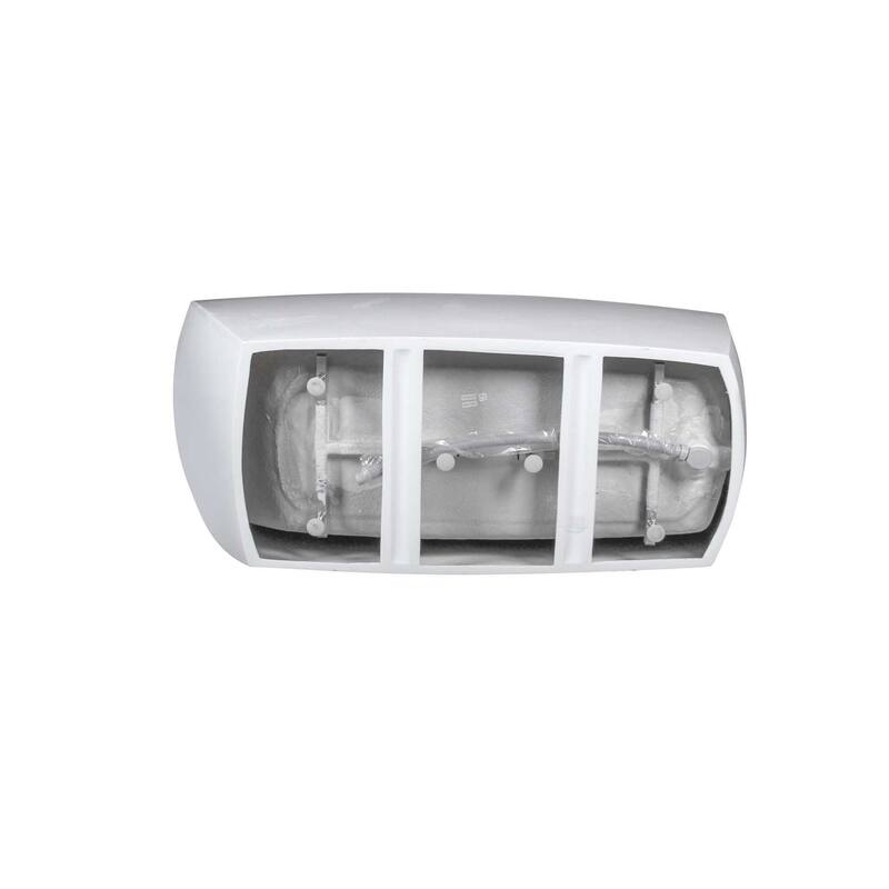 Peter Soaking Single Slipper Rectangular Bathtub in Glossy White