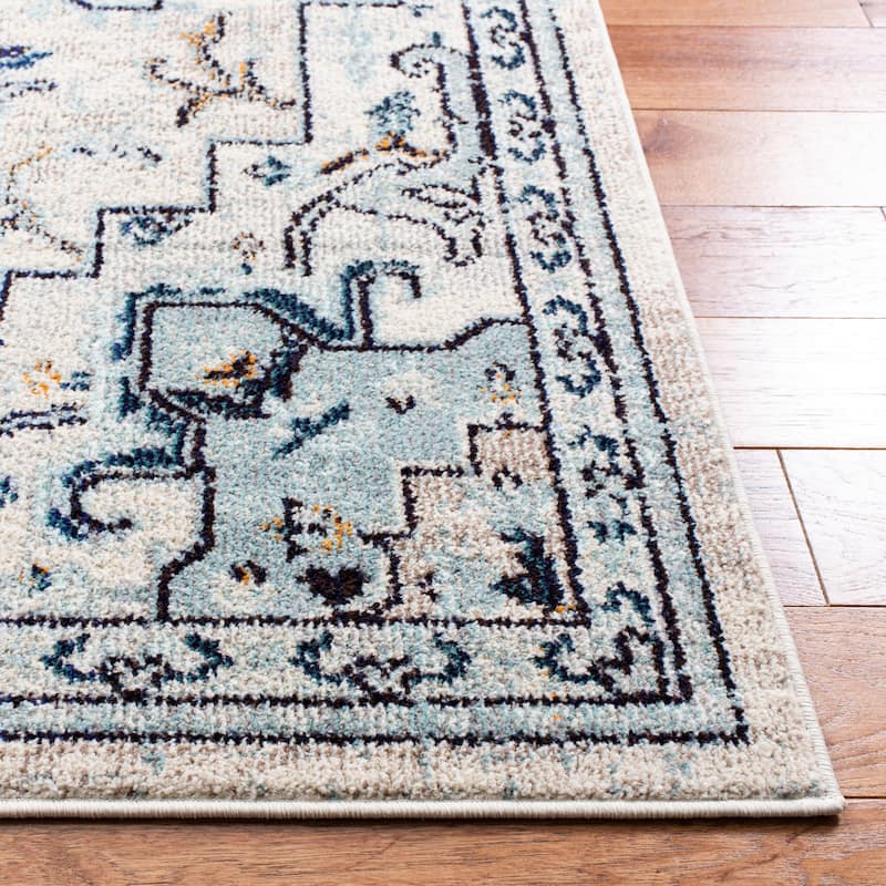 SAFAVIEH Madison Diederike Boho Medallion Distressed Rug