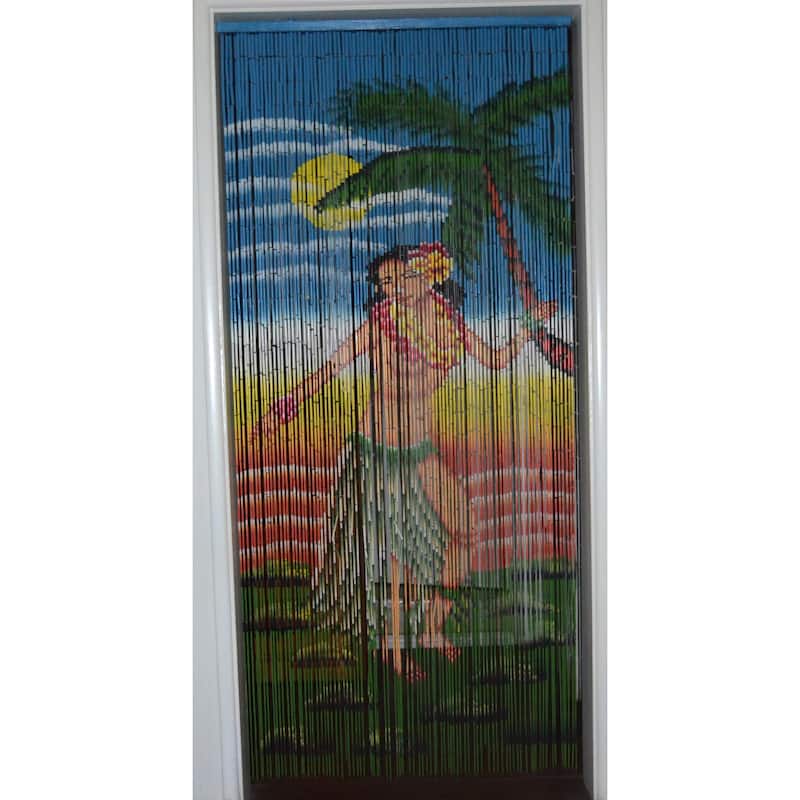 Handmade Dancing Hula Girl Curtain (Vietnam)