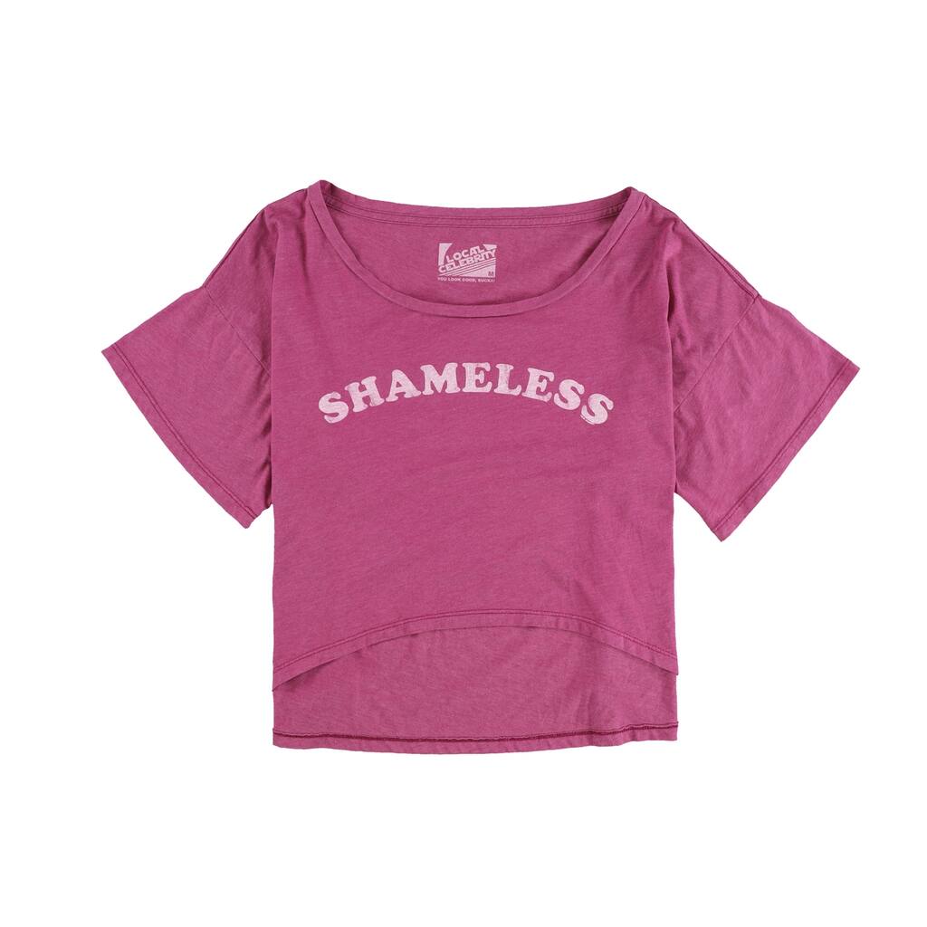 Local Celebrity Womens Shameless Graphic T-Shirt,, Purple, Medium