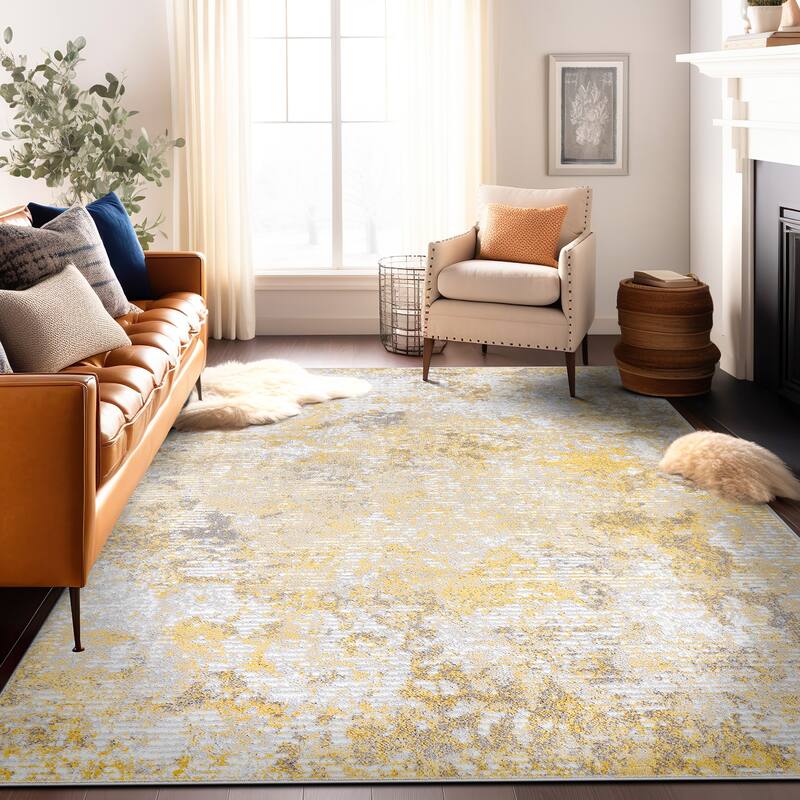 Modern Abstract Whispers Area Rug