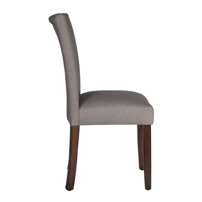Fabric Upholstered Wooden Parson Dining Chair with Splayed - 38 H x 19 W x 23.5 L Inches