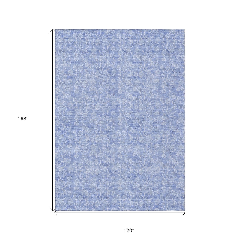 HomeRoots Floral Transitional Rectangle Outdoor Rug