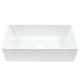 preview thumbnail 3 of 14, Austen Crisp White Fireclay 36" Single Bowl Farmhouse Apron Front Undermount Kitchen Sink and Drain