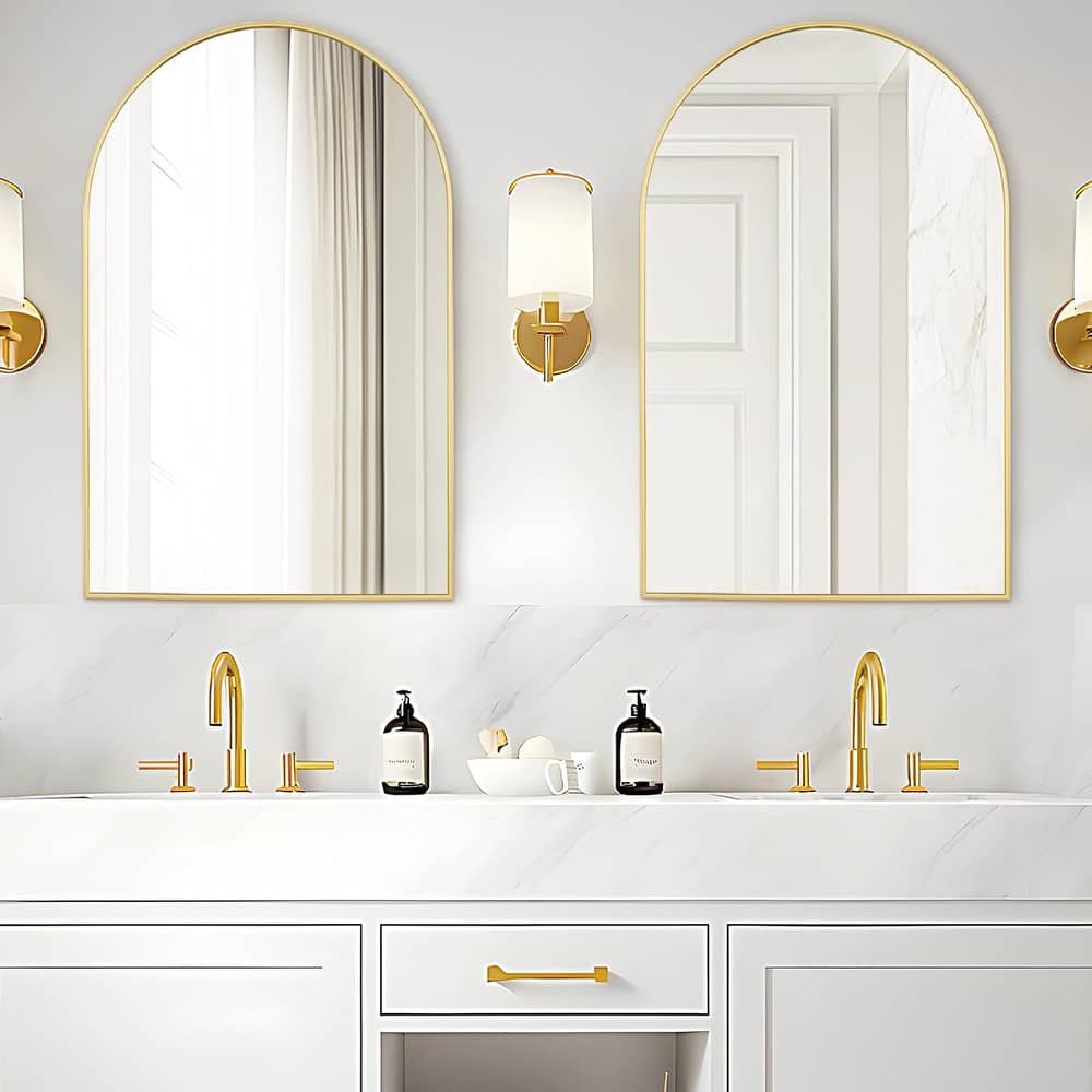 Bathroom Arch Aluminum Wall Mirror Vanity Mirrors