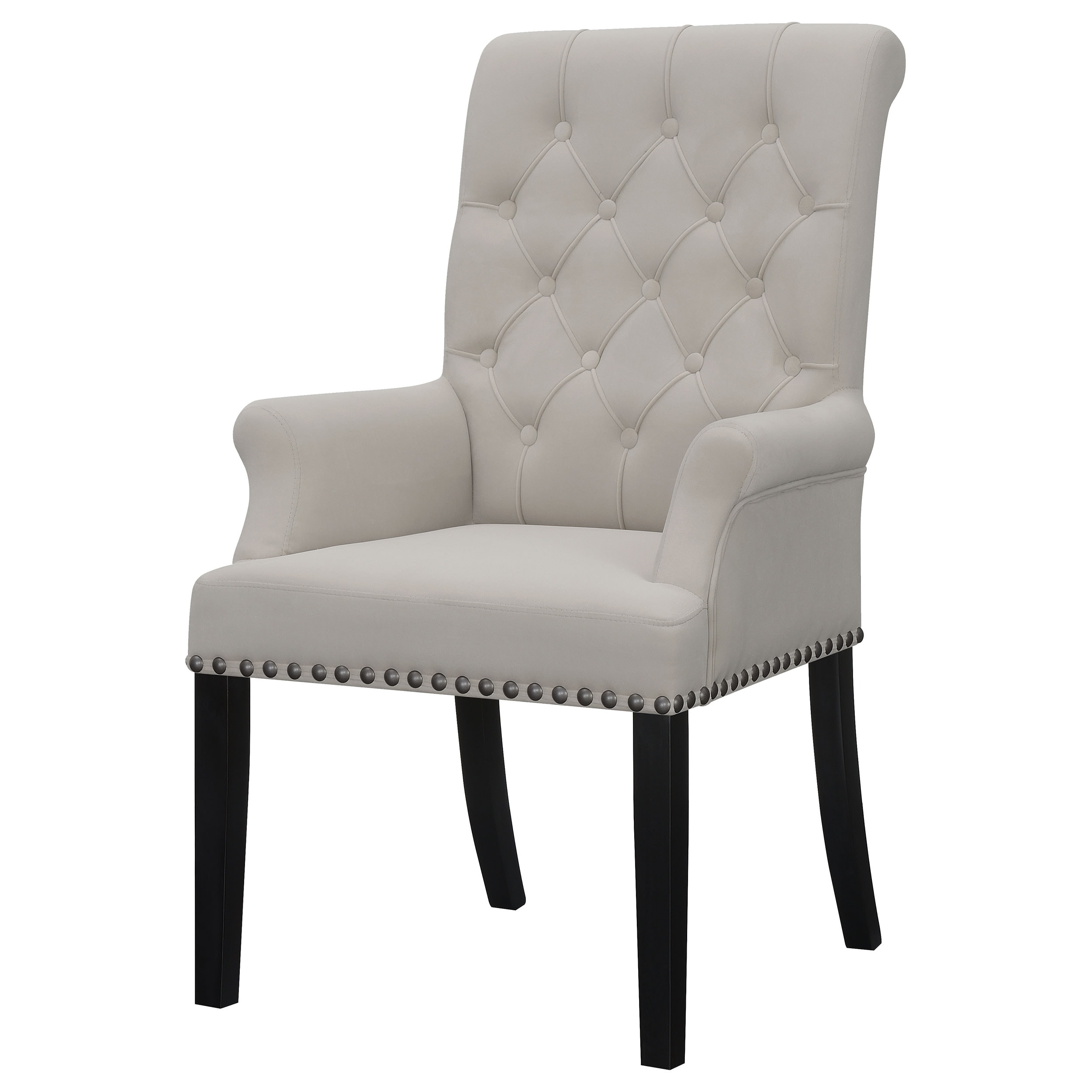 Alana Tufted Upholstered Dining Armchair with Padded Seat and Back  -image