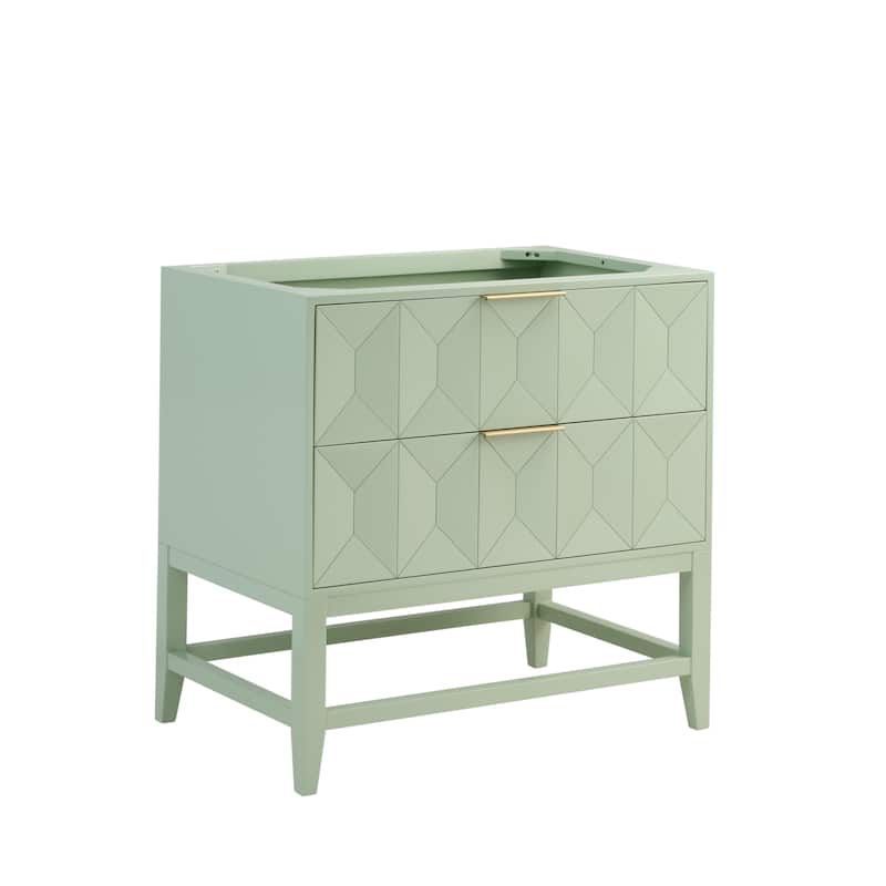 Emmeline 36" Single Vanity Cabinet, Pistachio