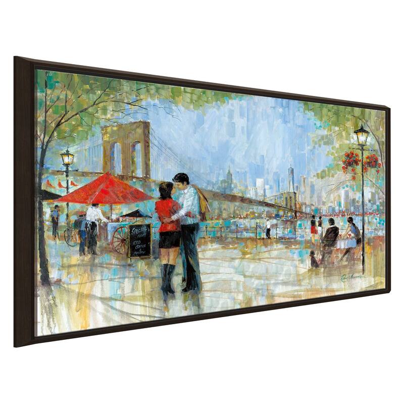 "New York Romance" by Ruane Manning Print on Floating Canvas