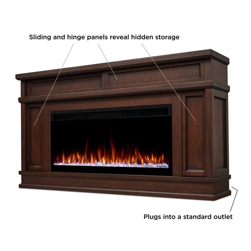 Torrey 60" Smart Landscape Electric Fireplace TV Stand by Real Flame