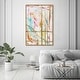preview thumbnail 60 of 64, Bright Days, Pastel Bright Strokes Modern Gold Canvas Wall Art Print for Living Room
