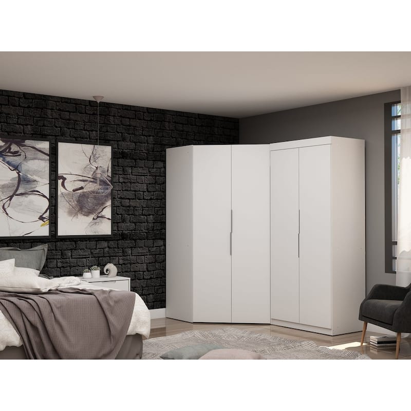 Manhattan Comfort Mulberry 7-Piece Wardrobe Closet