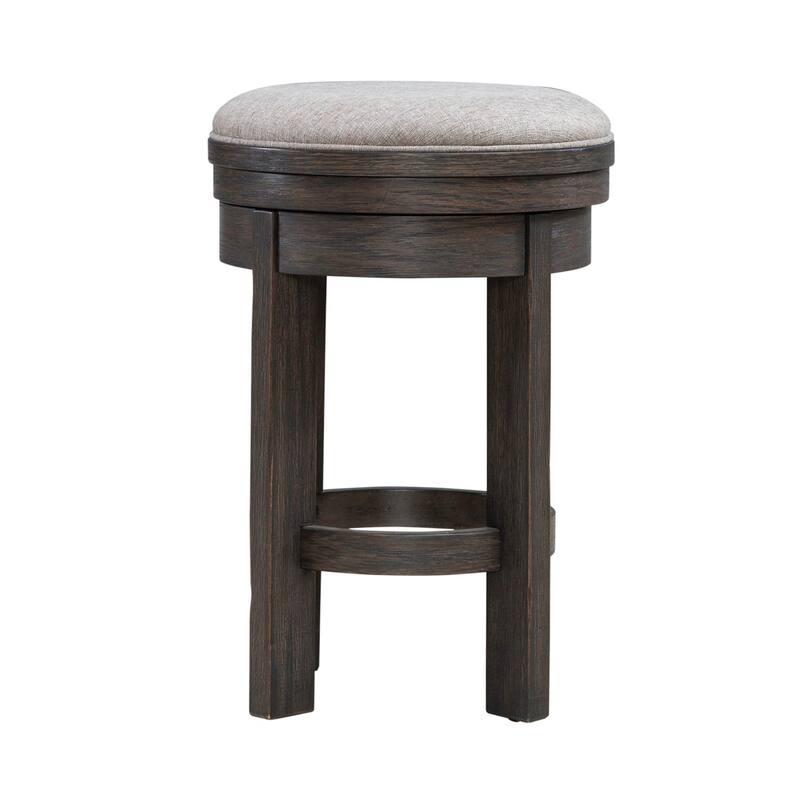 Liberty Furniture Lennox Hill Console Bar Table, Upholstered Swivel Console stools