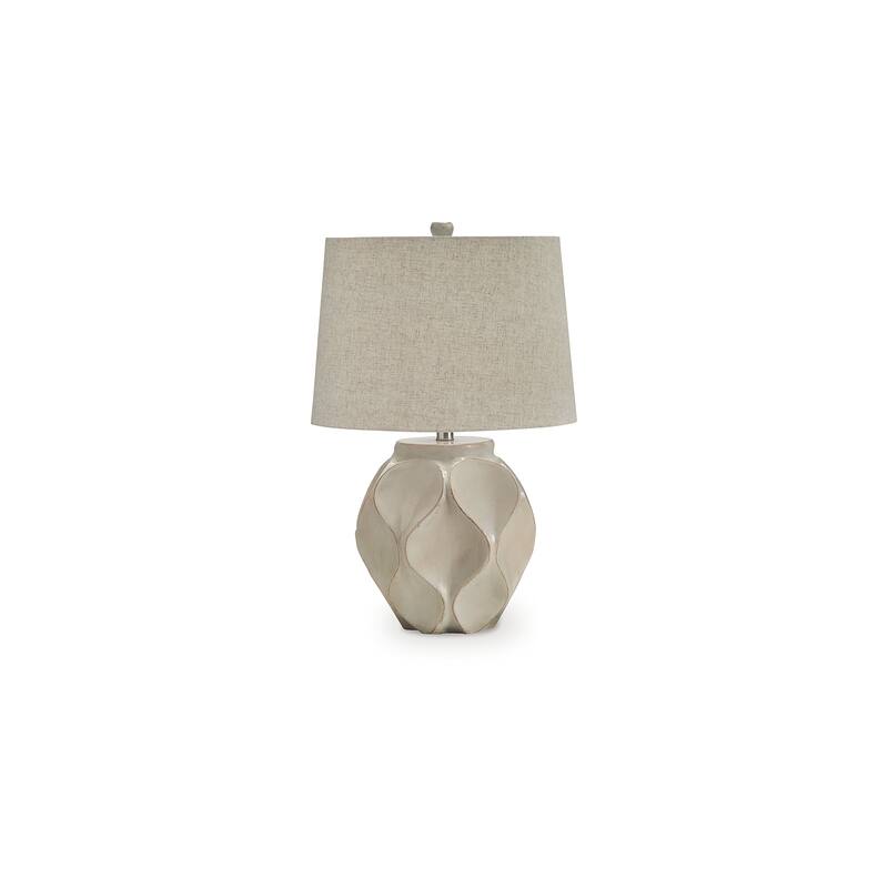 Signature Design by Ashley Edselham Beige Table Lamp - 16" W x 16" D x 25" H