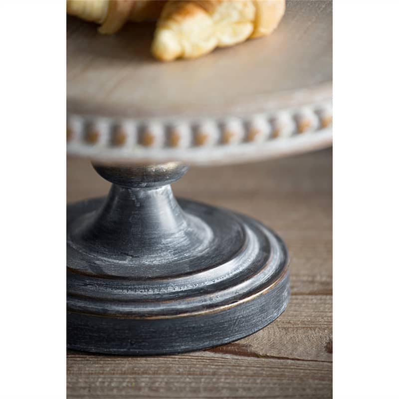 Wooden Display Stand with Beaded Trim