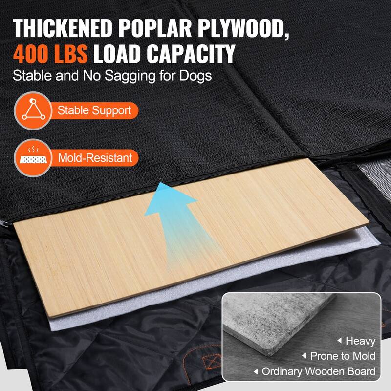 Back Seat Extender for Dogs,Dog Hammock for Car Back seat,Dog Car Seat Cover with Hard Bottom Dog Car Seat Bed
