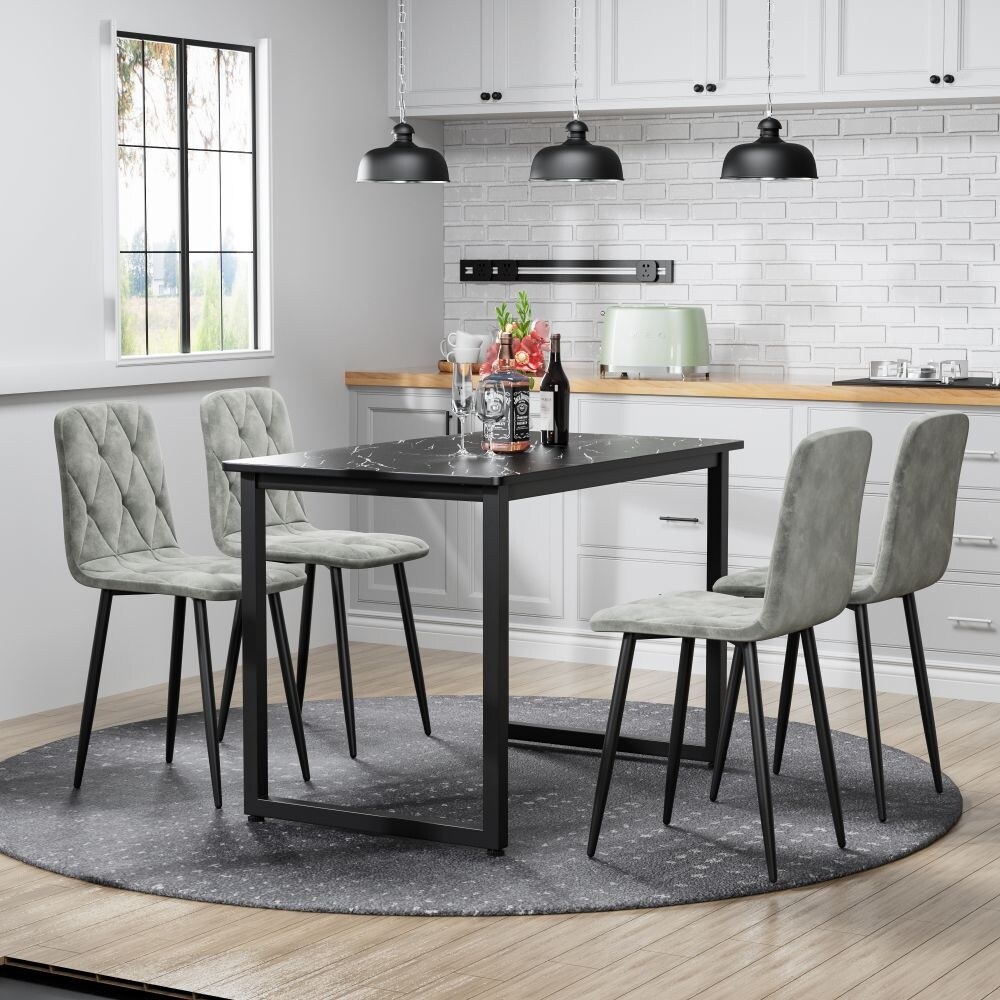 4 Modern Kitchen Dining Chairs – Comfortable & Stylish Set-image