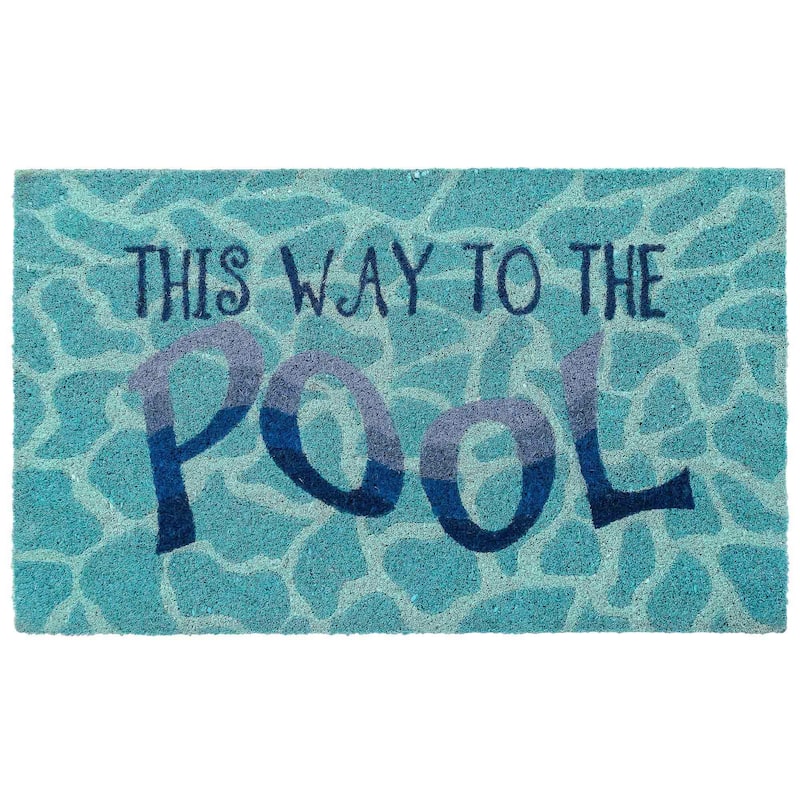 Liora Manne Natura This Way To The Pool Outdoor Mat Water