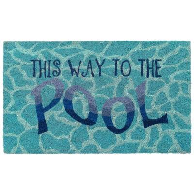 Liora Manne Natura This Way To The Pool Outdoor Mat Water