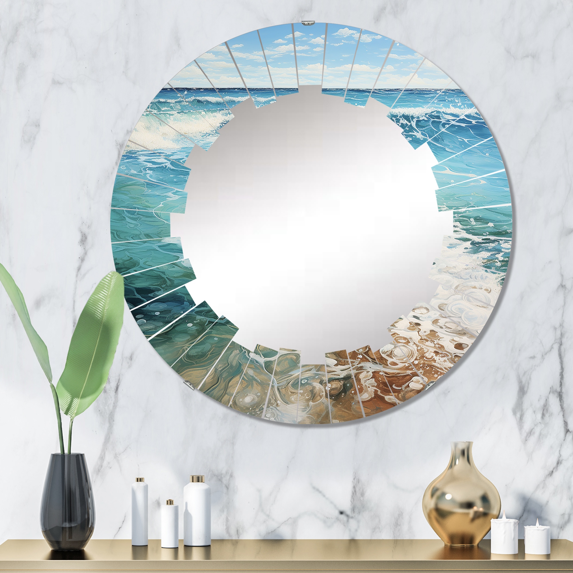 Nautical mirror sales for bathroom
