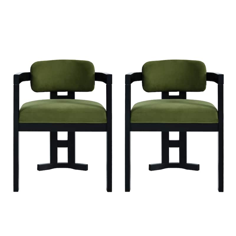 Christopher Knight Home - Evelyn Upholstered Rubberwood Dining Chairs for Stylish and Comfortable Dining Spaces (Set of 2)