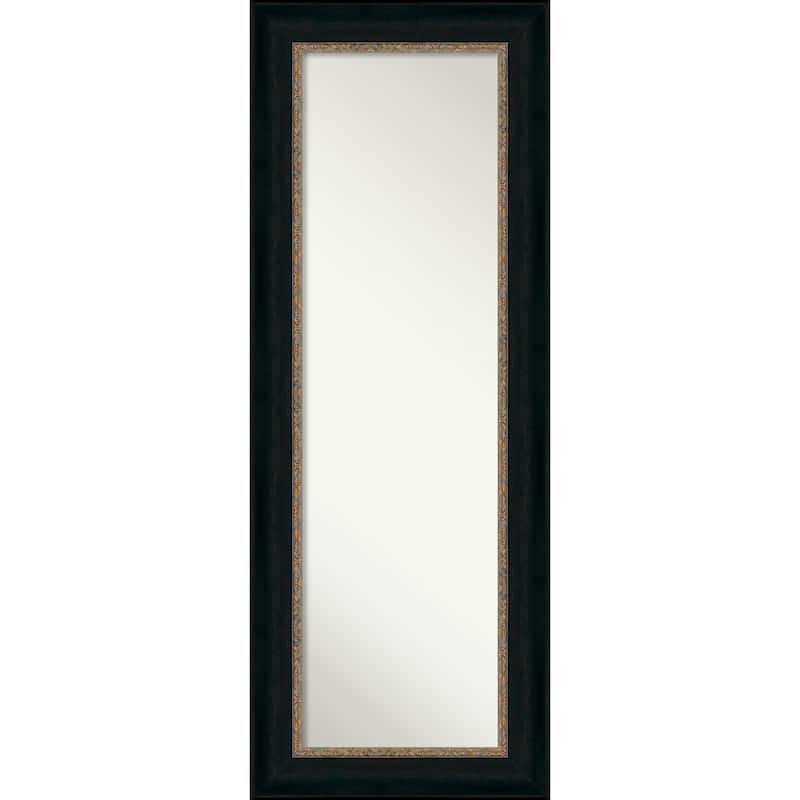 Non-Beveled Full Length On The Door Mirror - Paragon Frame - Paragon Bronze - Outer Size: 21 x 55 in
