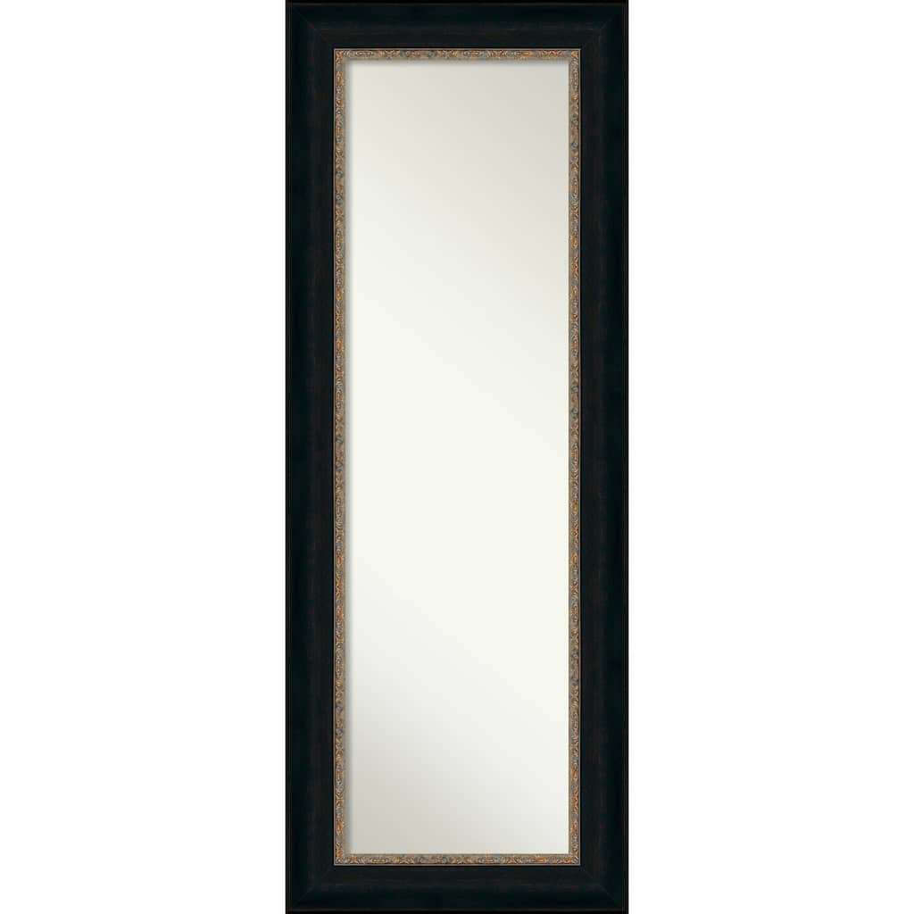 Non-Beveled Full Length On The Door Mirror - Paragon Frame - Paragon Bronze - Outer Size: 21 x 55 in