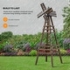 preview thumbnail 6 of 11, 6FT Wood Windmill Backyard Garden Decoration Weathervane