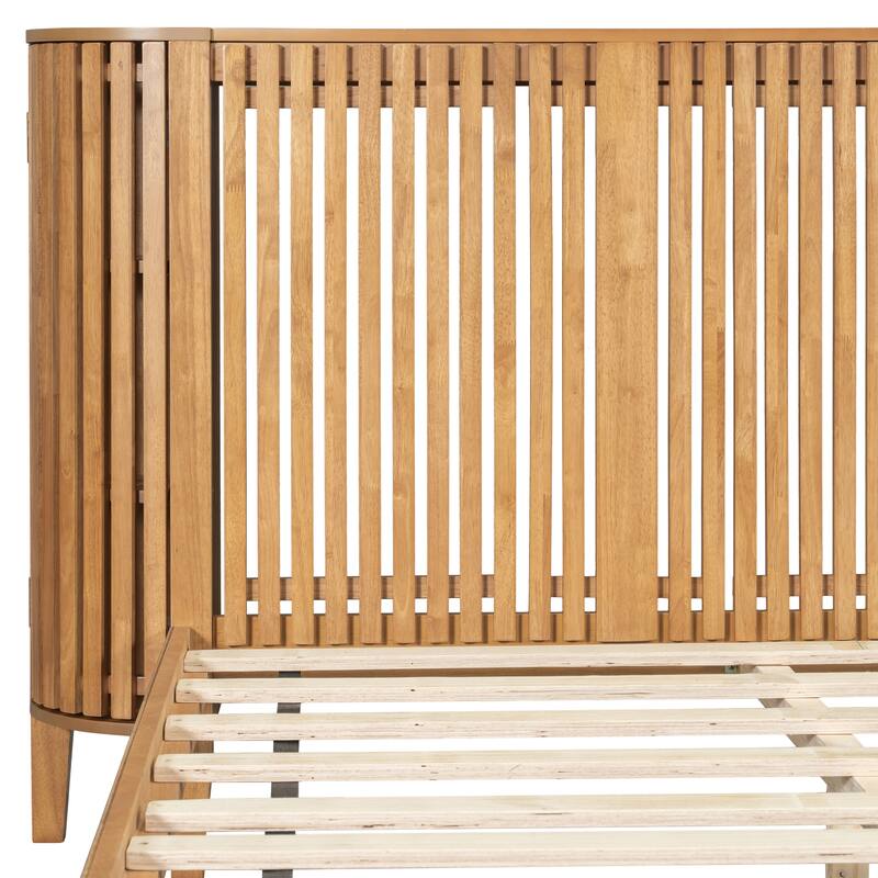 Christopher Knight Home - Theodosia Solid Wood Bedframe with Headboard