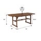preview thumbnail 17 of 45, Walker Edison Surfside Acacia Wood Outdoor Extension Dining Table