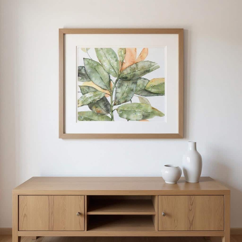 HomeRoots Set Of Two Plant Life Gold Framed Wall Art
