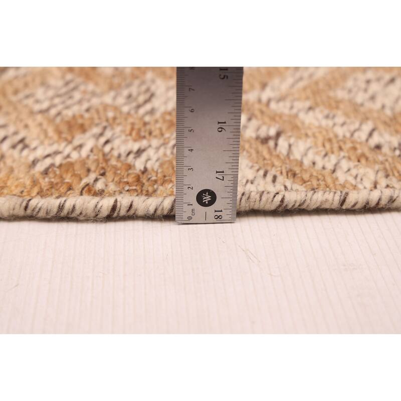 ECARPETGALLERY Flat-Weave Palas Denizli Tan Kilim - 5'3 x 7'4