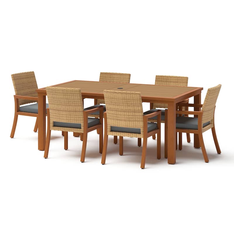 Mili 7 Piece Sunbrella Outdoor Patio Dining Set