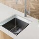 preview thumbnail 1 of 9, Transolid 15-in x 15-in x 9-in Undermount Stainless Kitchen/Bar Sink, SinkPocket, Grid, Strainer - 15-in x 15-in x 9-in